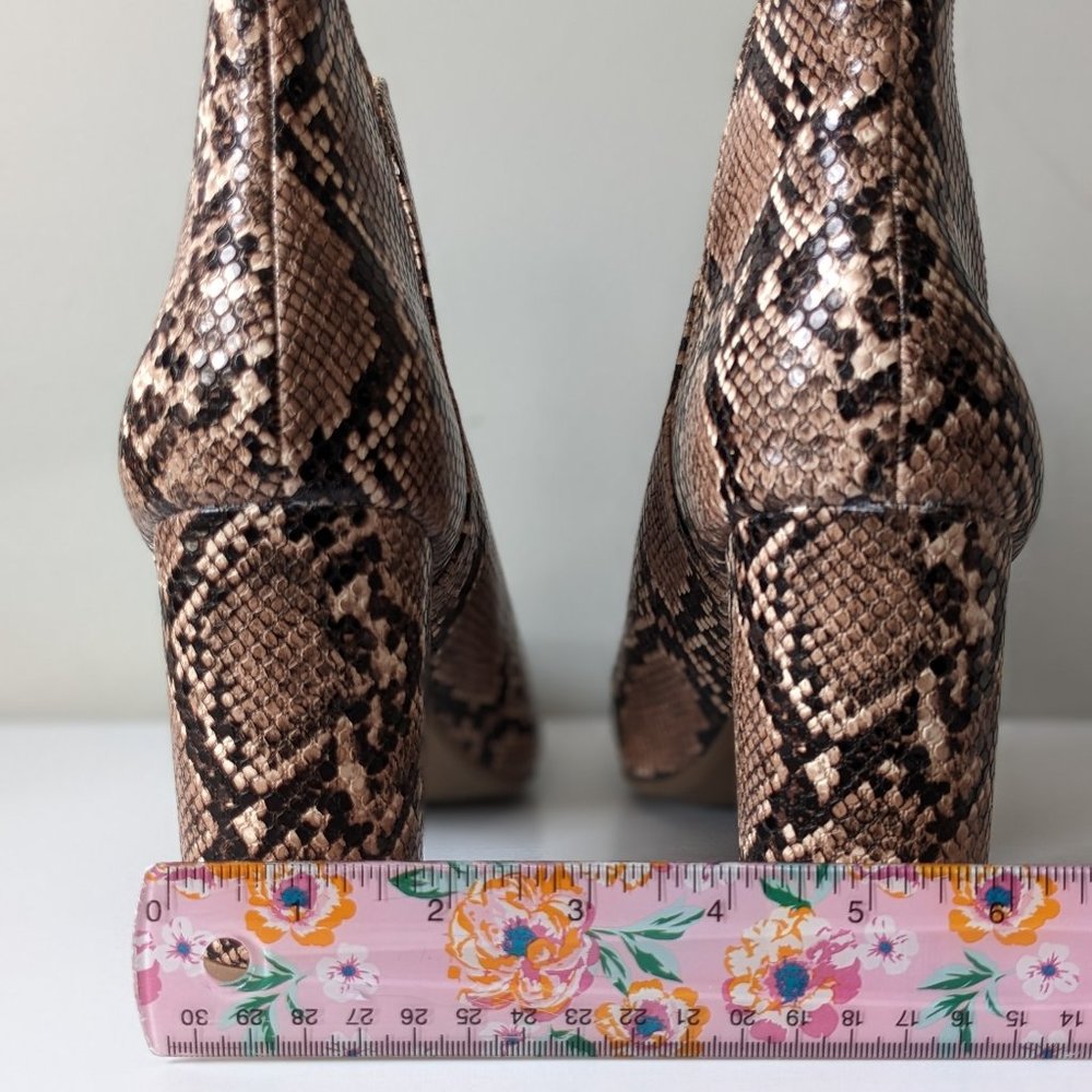 Lane Bryant Dream Cloud Cutout High Heel Bootie - Snakeskin - 11W - Picture 6 of 15